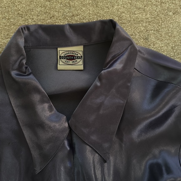 Jeans Wear Purple Zipper Front Blouse 👚Great, preloved condition - Picture 2 of 3